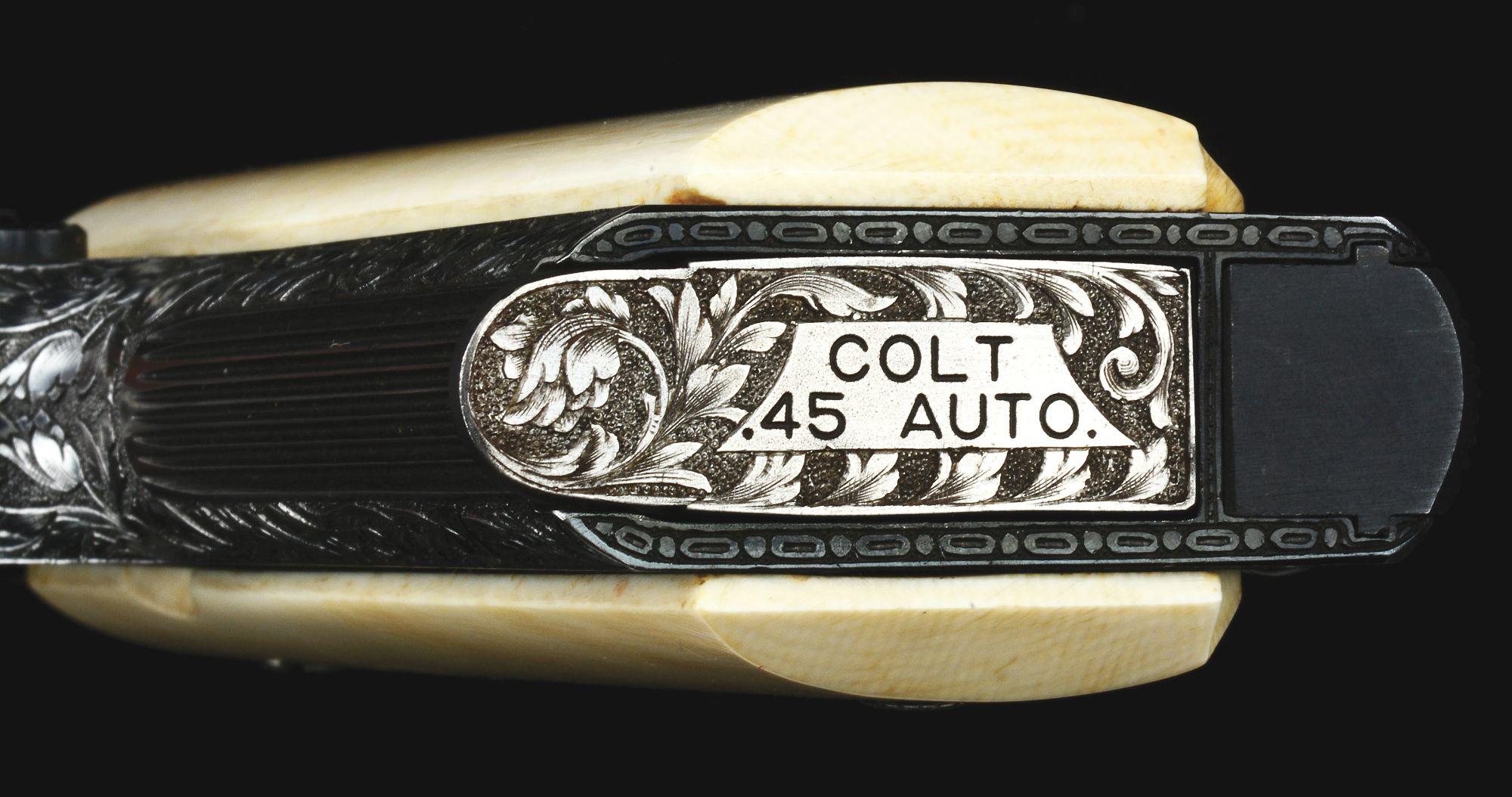(M) Custom Engraved Colt Series 70 Gold Cup National Match Model 1911A1 Semi-Automatic Pistol (1974)