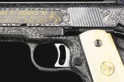 (M) Custom Engraved Colt Series 70 Gold Cup National Match Model 1911A1 Semi-Automatic Pistol (1974)