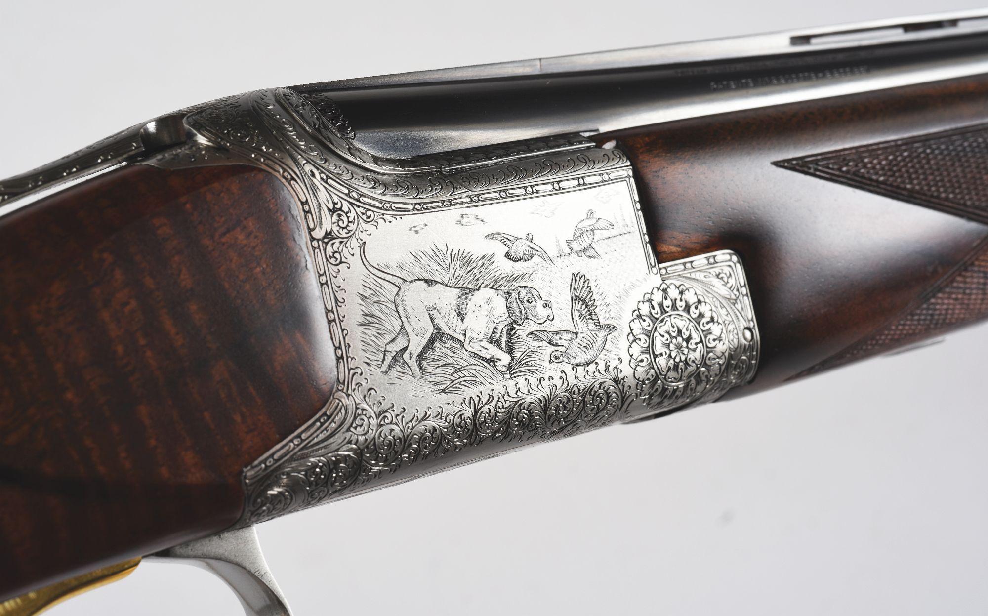 (M) Custom 20 Gauge Browning "Exhibition" Superlight Over Under Shotgun Engraved By Browning Engrave