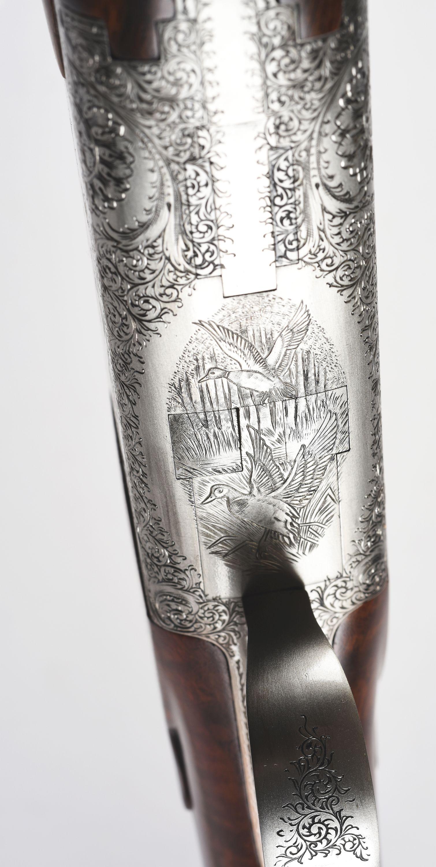(M) Custom 20 Gauge Browning "Exhibition" Superlight Over Under Shotgun Engraved By Browning Engrave