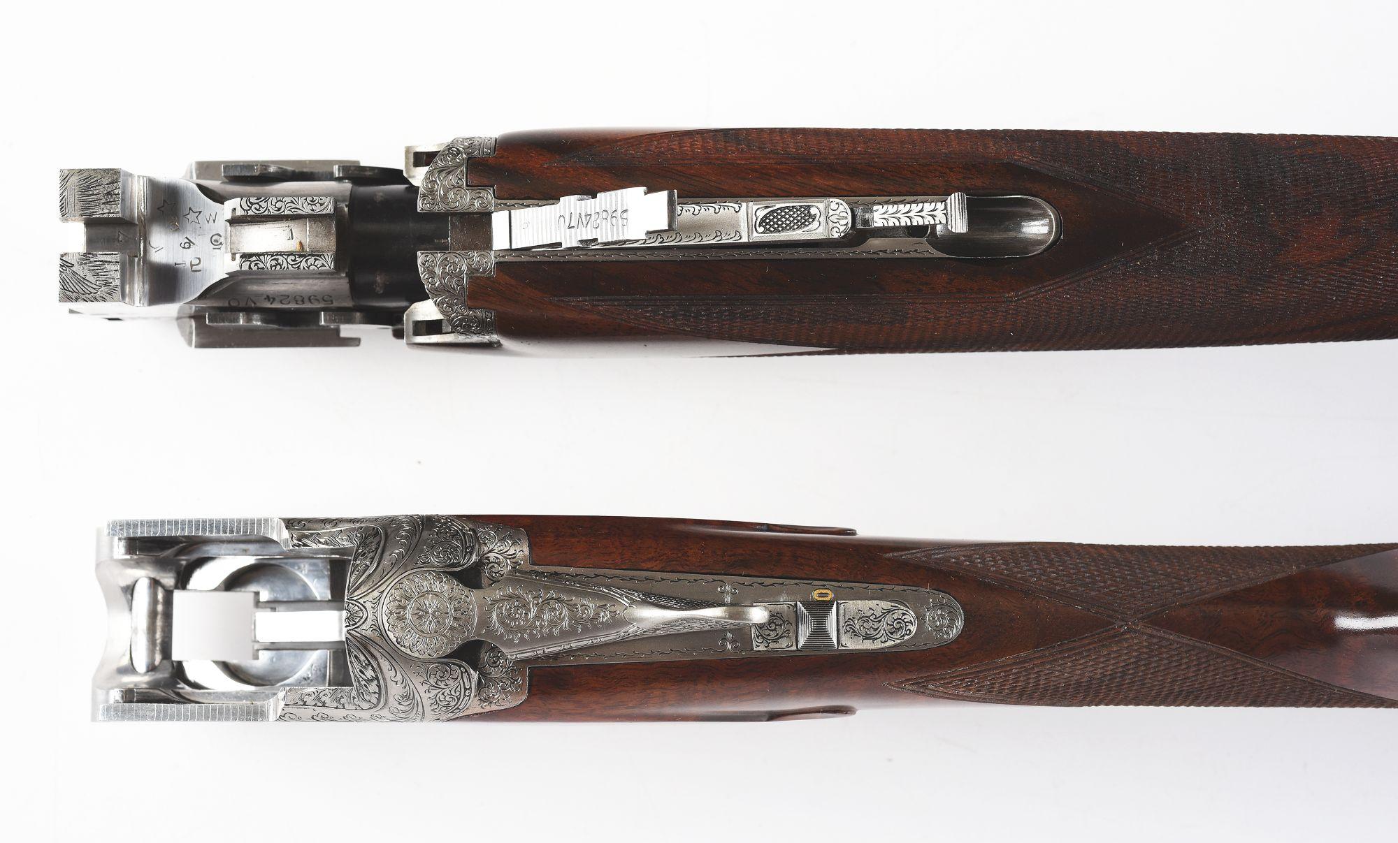 (M) Custom 20 Gauge Browning "Exhibition" Superlight Over Under Shotgun Engraved By Browning Engrave