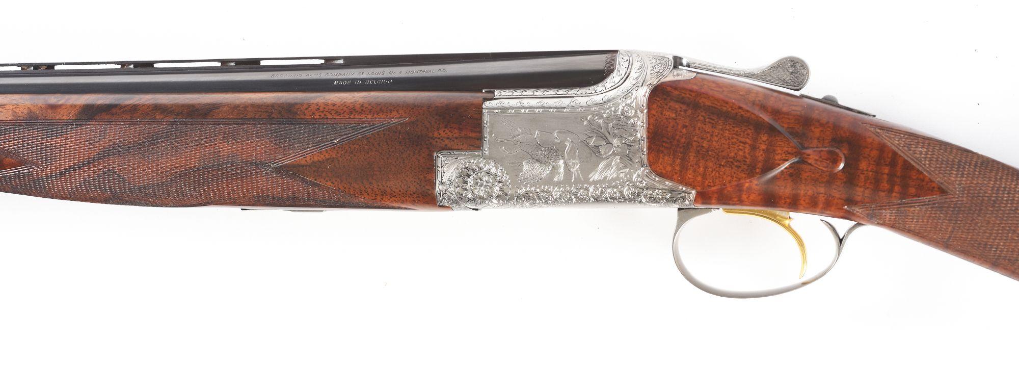 (M) Custom 20 Gauge Browning "Exhibition" Superlight Over Under Shotgun Engraved By Browning Engrave