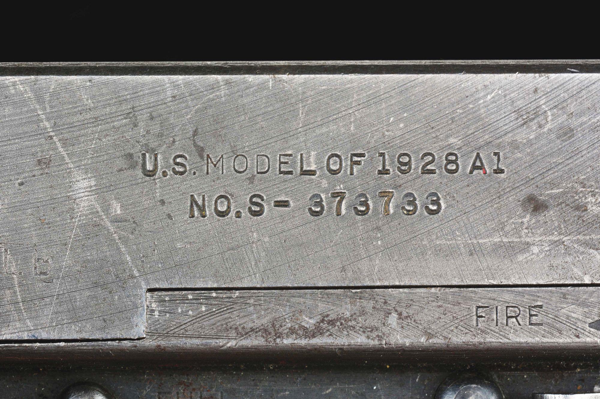(N) Savage Manufactured Auto Ordnance Thompson Model 1928A1 Machine Gun (CURIO & RELIC).