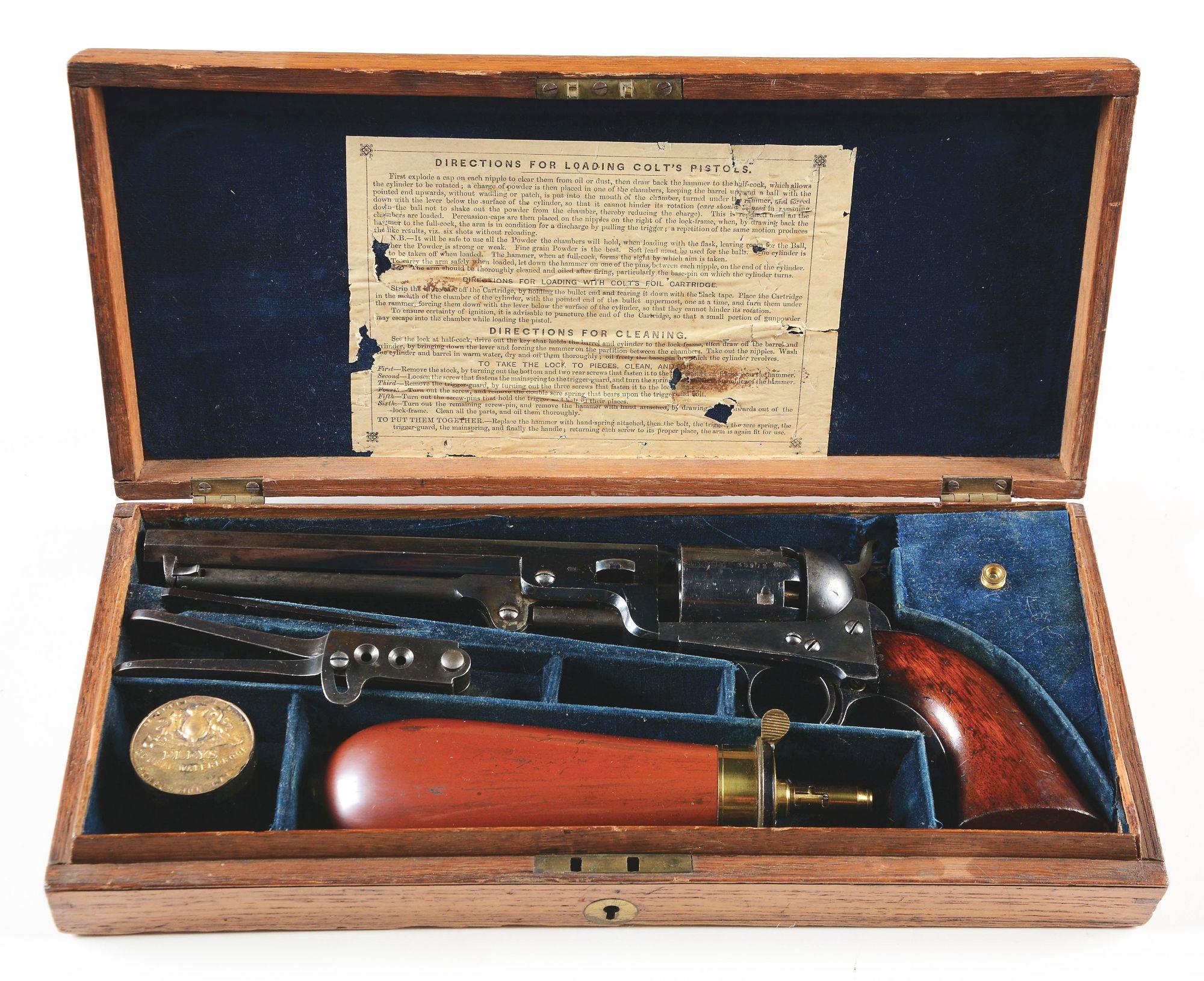 (A) Spectacular Cased London Colt Model 1851 Percussion Revolver (1855).