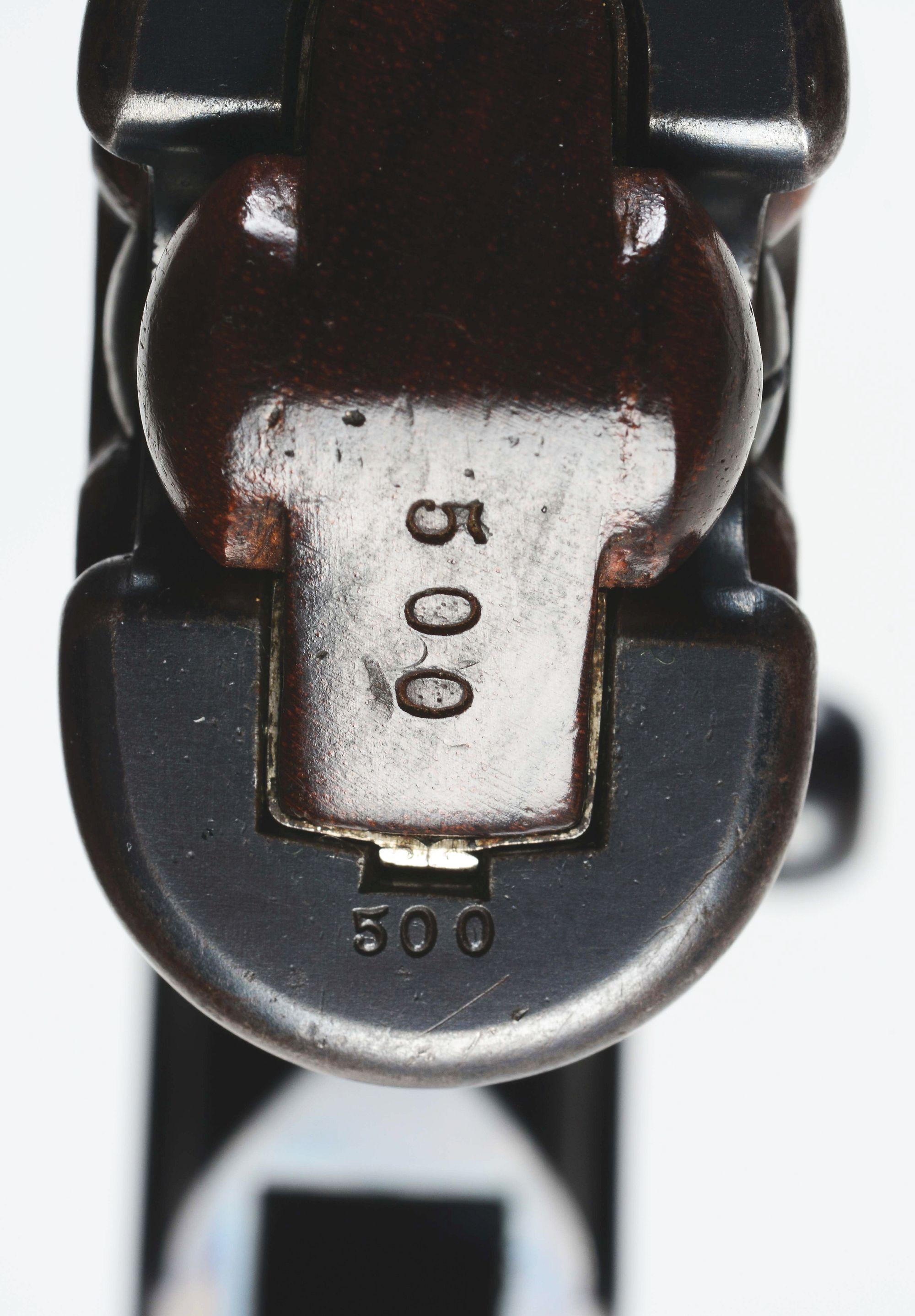 (A) Cased Loewe C93 Borchardt Semi Automatic Pistol with Shoulder Stock.