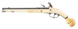 (A) An Extremely Rare and Magnificent Dutch Ivory Stock Flintlock Pistol, Maastricht Circa 1675 With