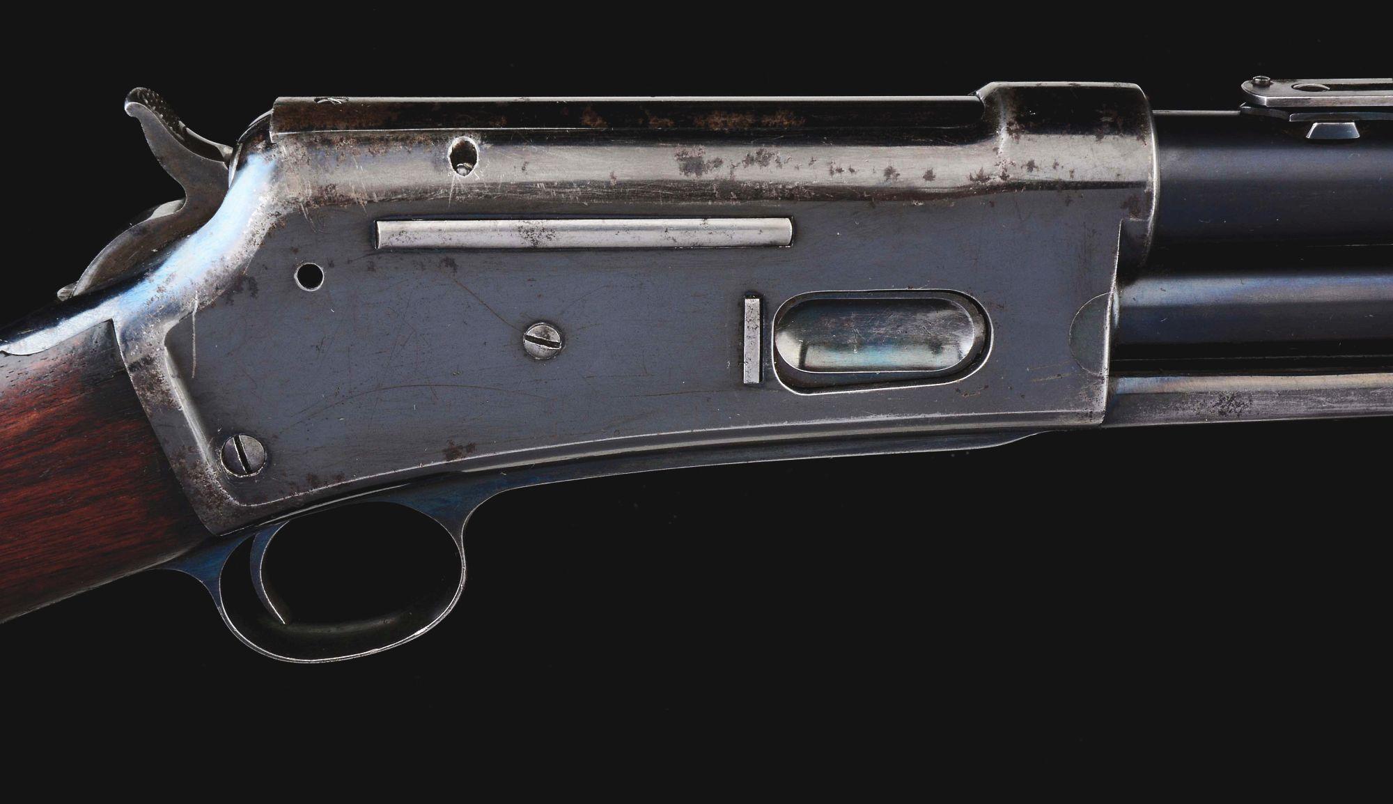 (A) Spectacular 1st Year Production Colt Lightning Large Frame Baby Carbine (1887).