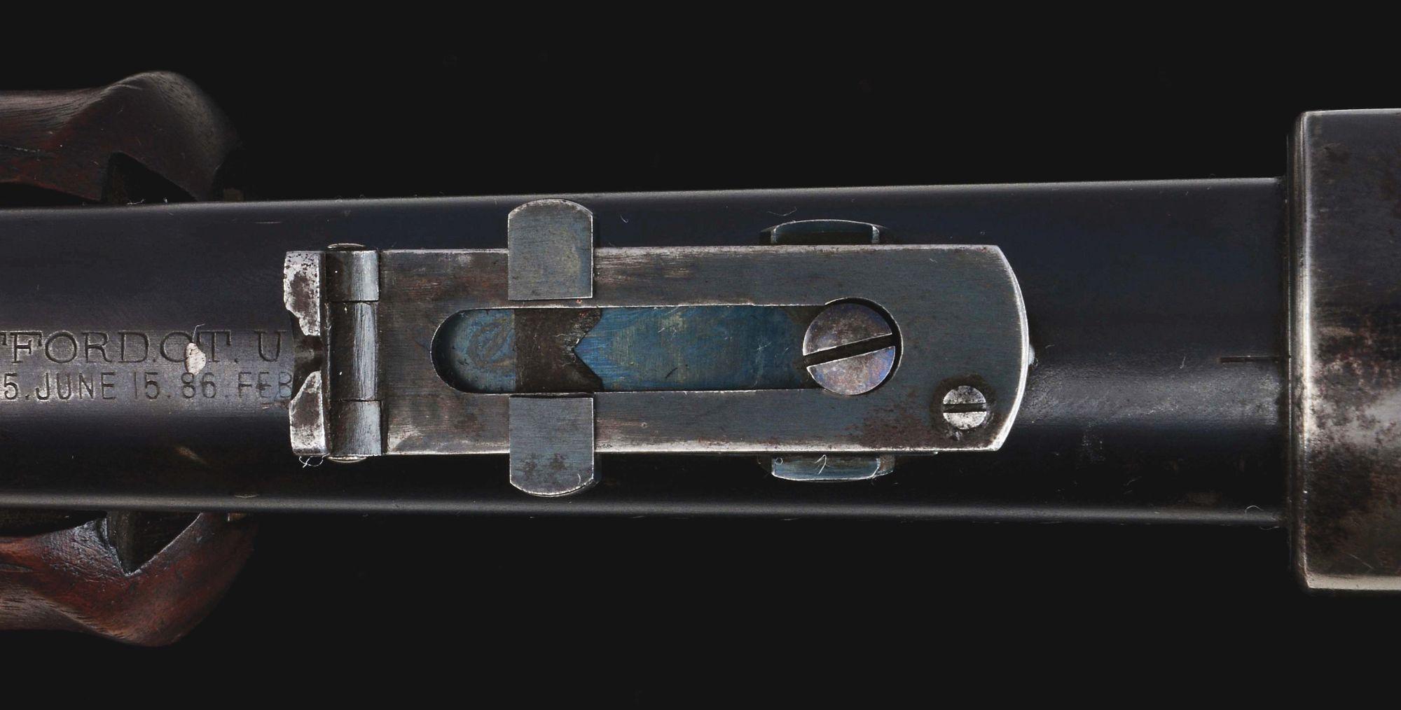 (A) Spectacular 1st Year Production Colt Lightning Large Frame Baby Carbine (1887).