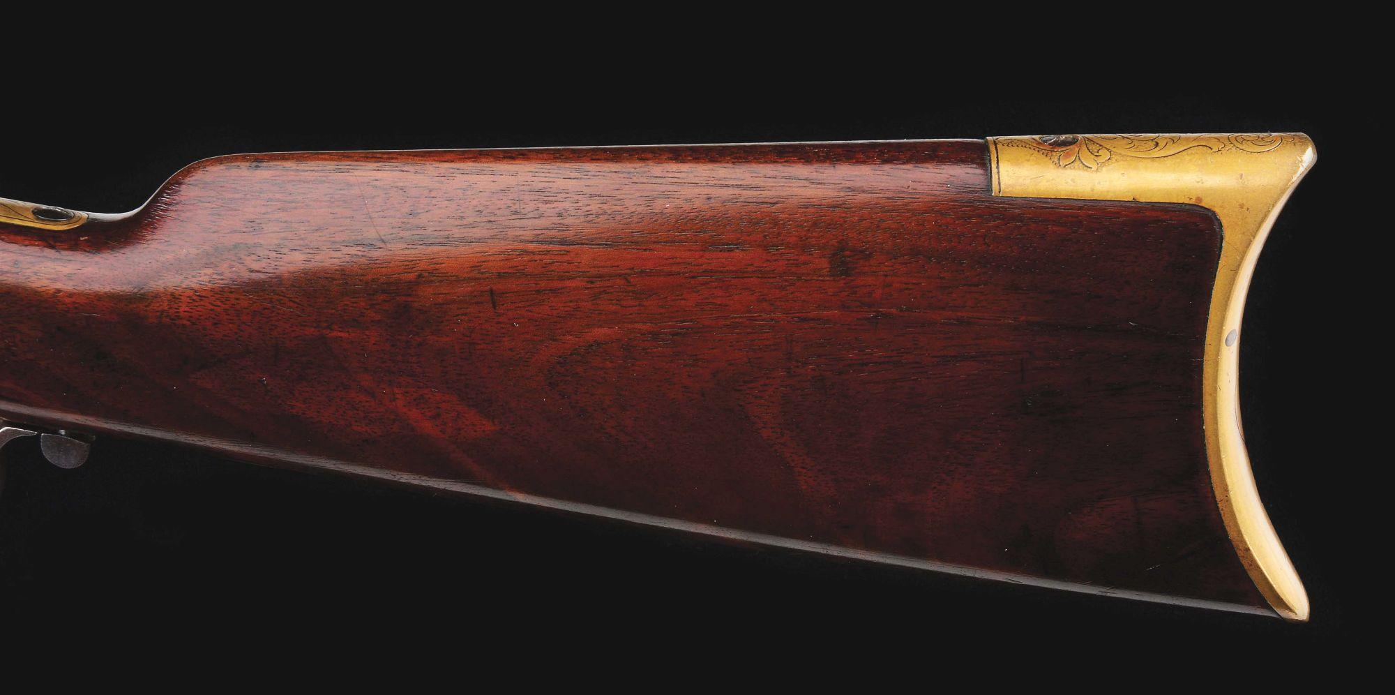 (A)Rare Hoggson Engraved Model 1860 Henry Lever Action Rifle.