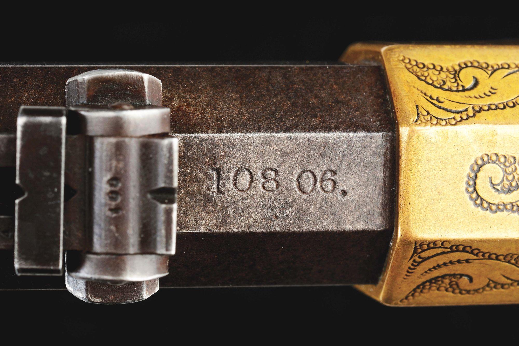 (A)Rare Hoggson Engraved Model 1860 Henry Lever Action Rifle.