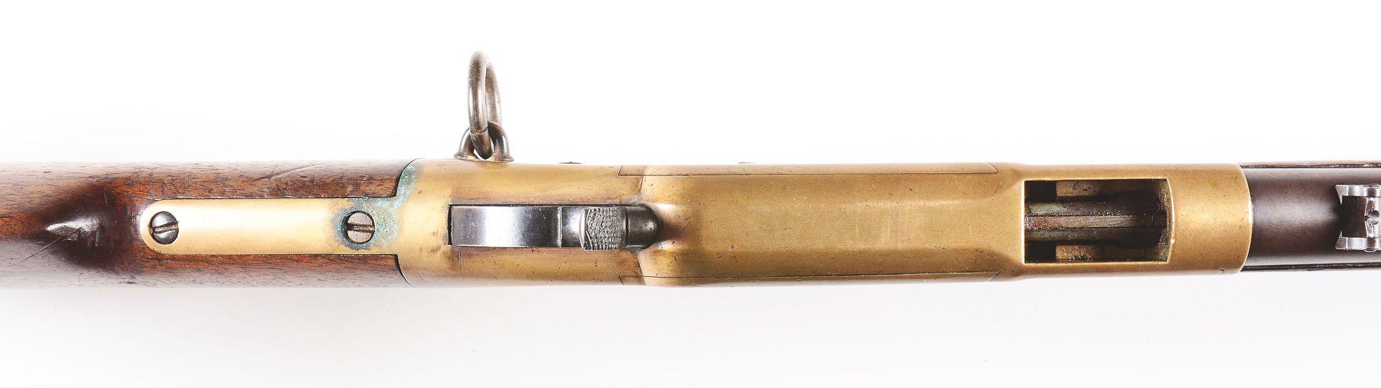 (A) 1st Year Production Flatside Winchester Model 1866 Saddle Ring Carbine.