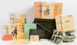 Highly Desirable Lot of M-60 Manuals, and Conversion Feed Tray For M-60 Machine Gun to Non-disintegr