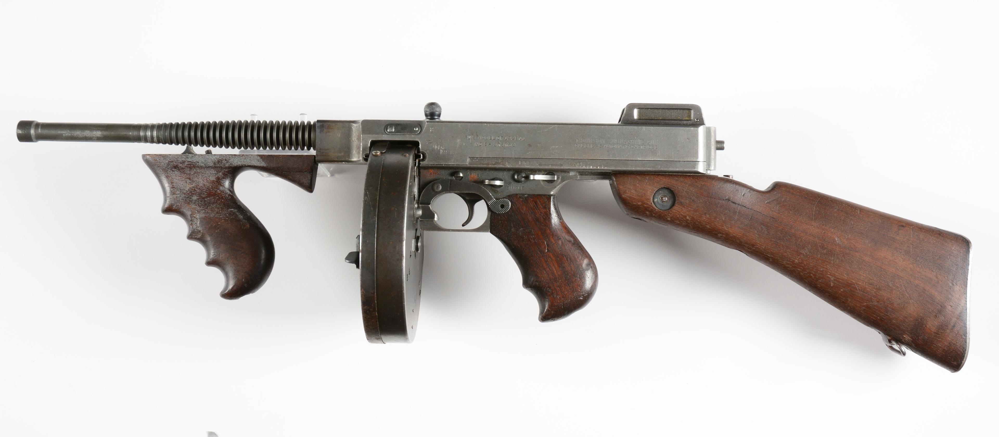 (N) Savage Manufactured Auto Ordnance Thompson Model 1928A1 Machine Gun (CURIO & RELIC).