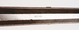 (A) HENRY BUCK AND BALL FLINTLOCK RIFLE.