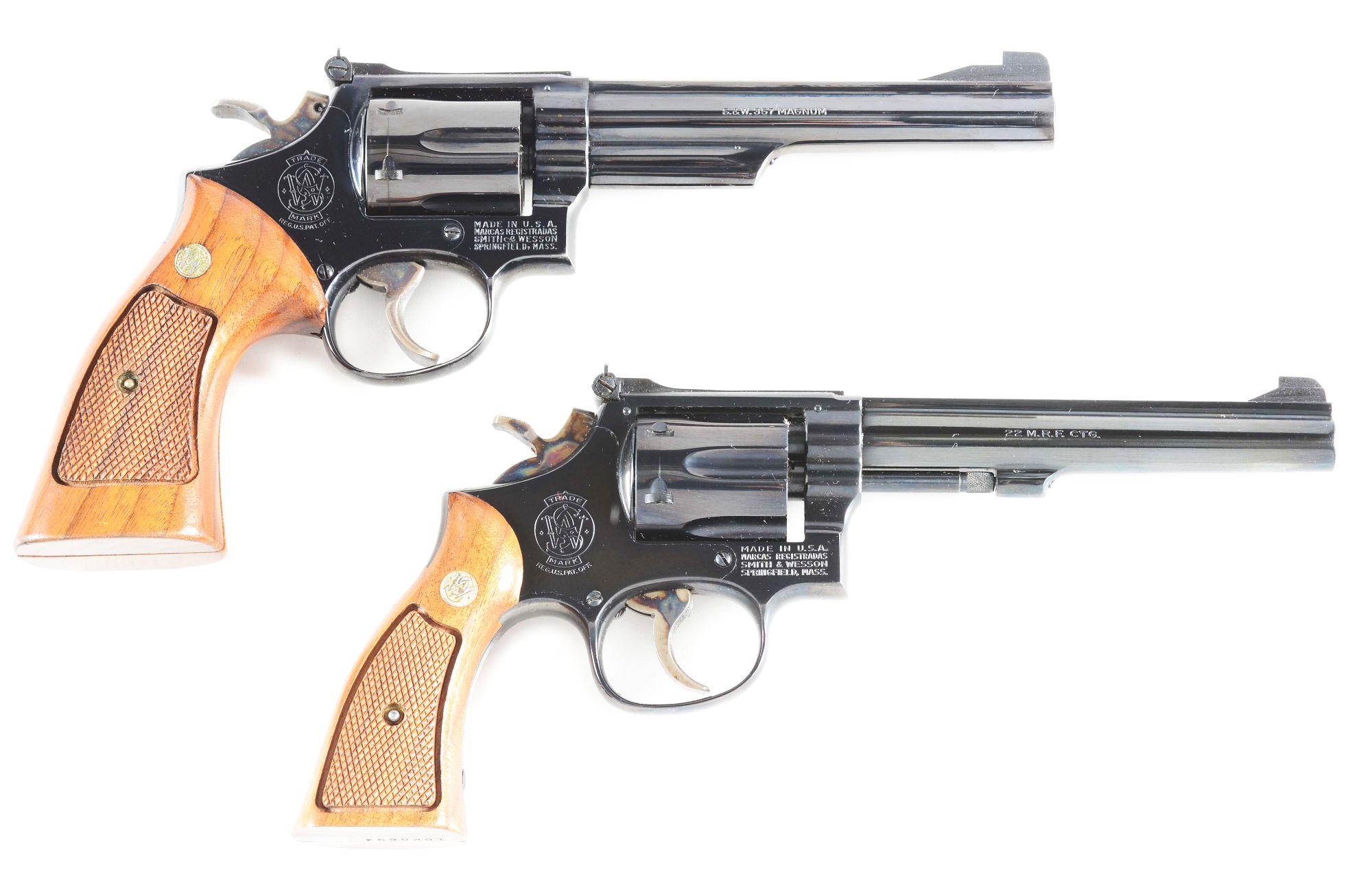 (M) LOT OF 2: SMITH & WESSON REVOLVERS.