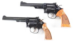 (M) LOT OF 2: SMITH & WESSON REVOLVERS.