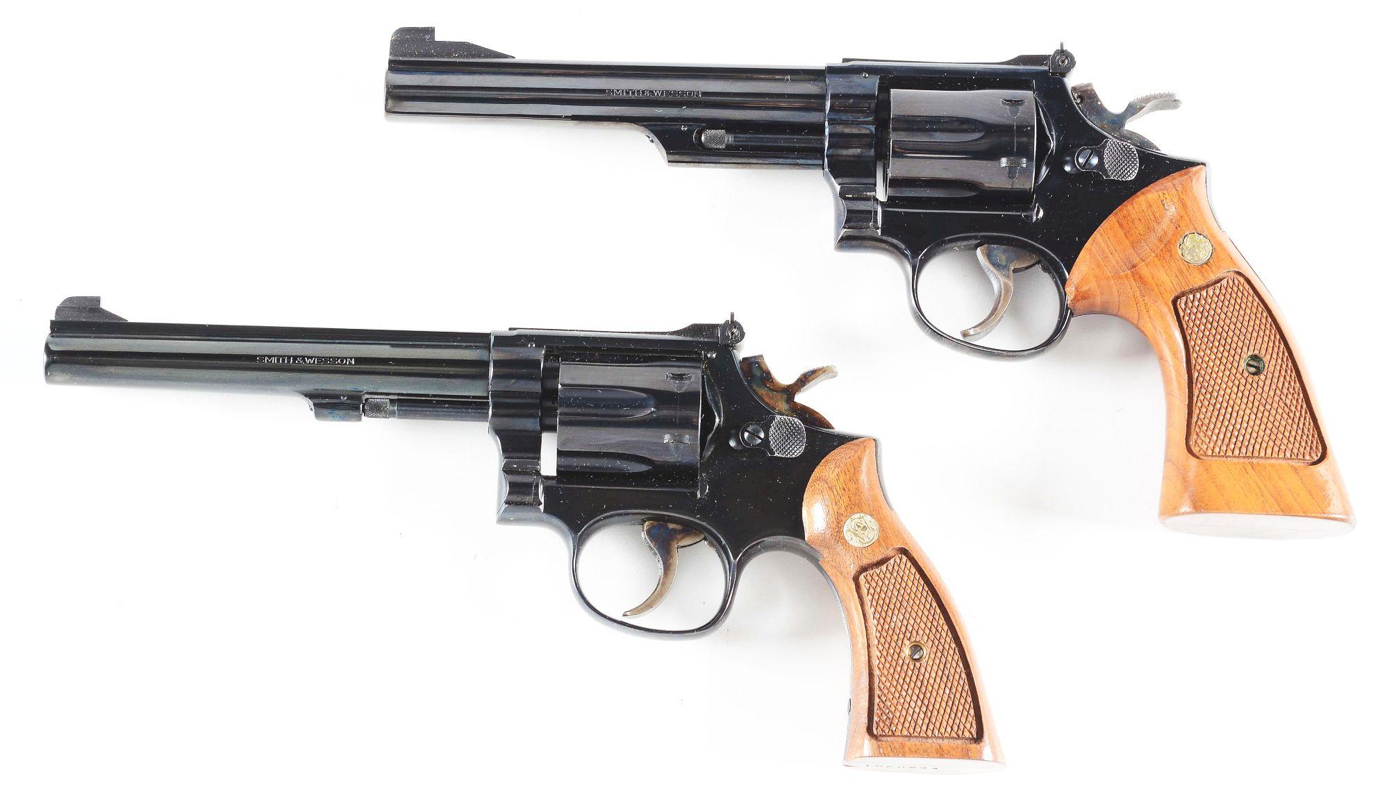 (M) LOT OF 2: SMITH & WESSON REVOLVERS.