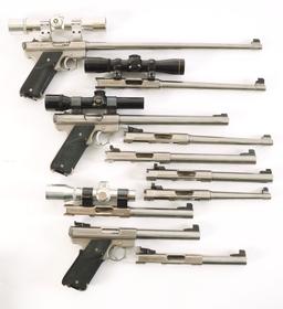 (M) LOT OF 10: COLLECTION OF HARRY SANFORD AMT LIGHTNING PISTOLS.