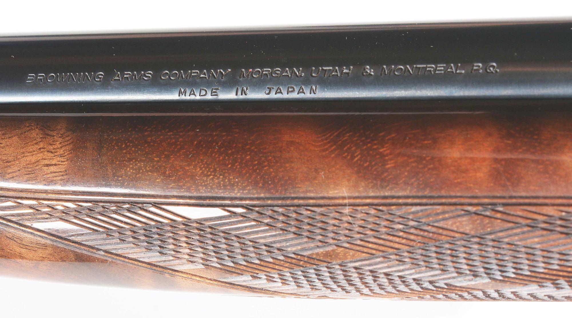 (M) BEAUTIFUL BROWNING GRADE III SEMI-AUTO .22 RIFLE WITH CASE