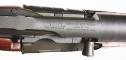(C) JOHNSON MODEL 1941 SEMI-AUTOMATIC RIFLE WITH BAYONET.