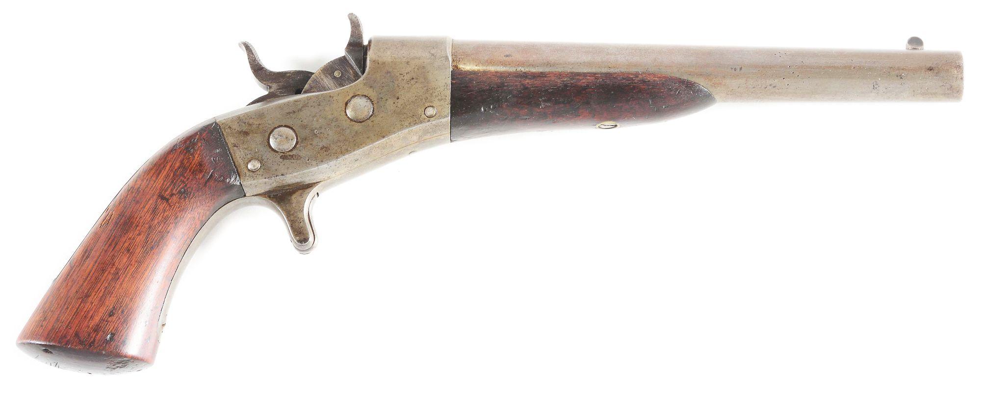 (A) REMINGTON 1865 NAVY ROLLING BLOCK PISTOL.