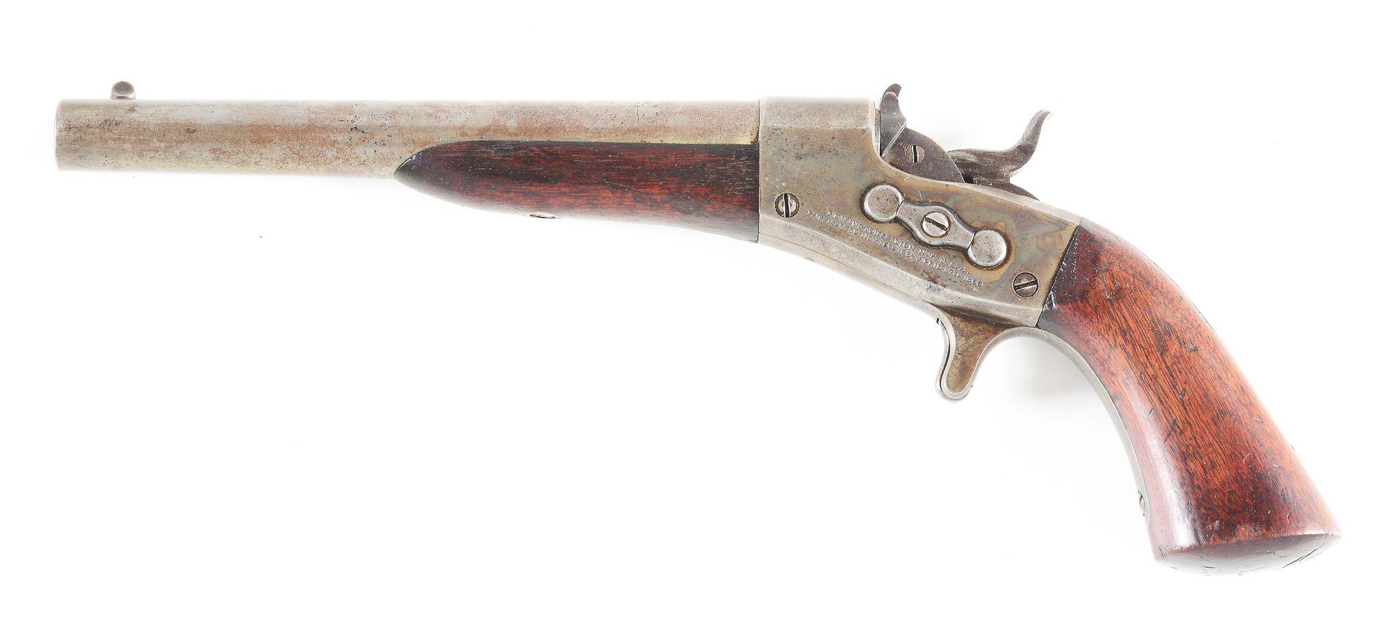 (A) REMINGTON 1865 NAVY ROLLING BLOCK PISTOL.