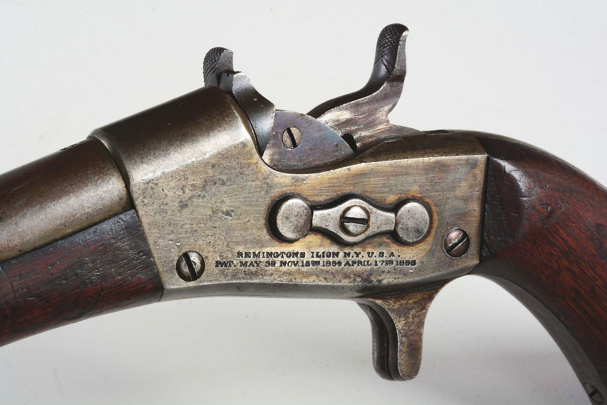 (A) REMINGTON 1865 NAVY ROLLING BLOCK PISTOL.