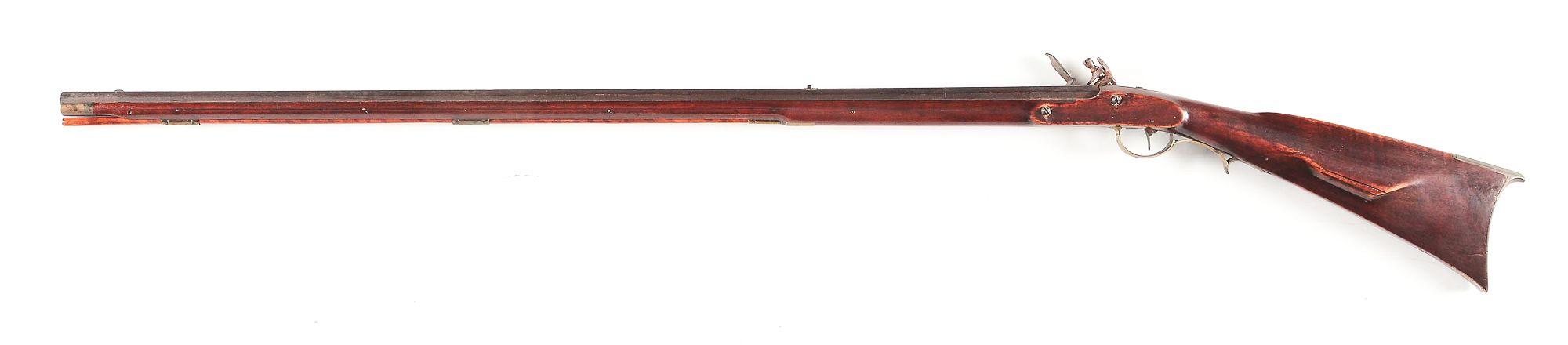 (A) CHILD'S FLINTLOCK KENTUCKY RIFLE BY HESS.