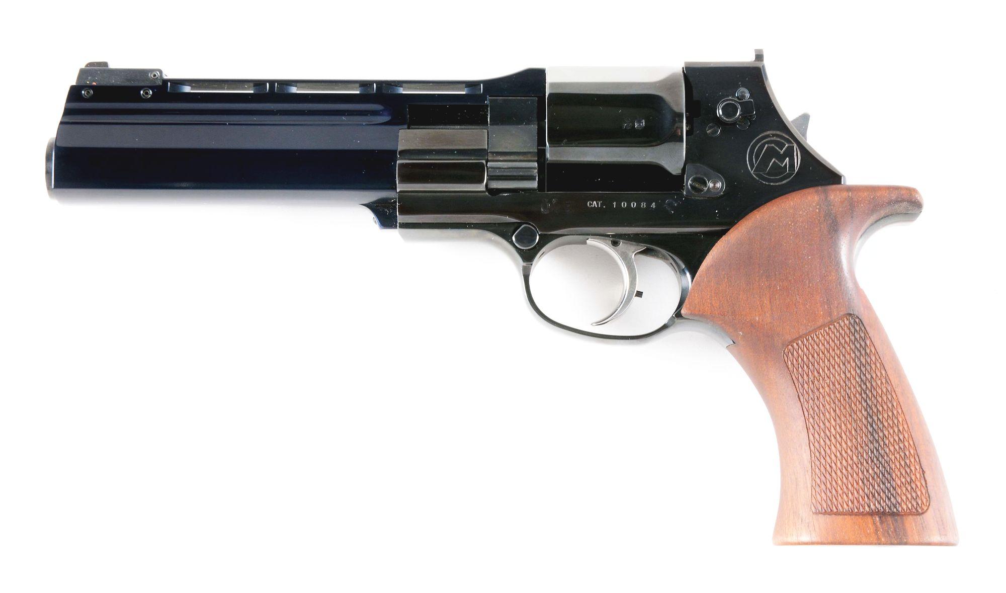 (M) DESIRABLE MATEBA UNICA 6 SEMI-AUTOMATIC REVOLVER WITH CASE.