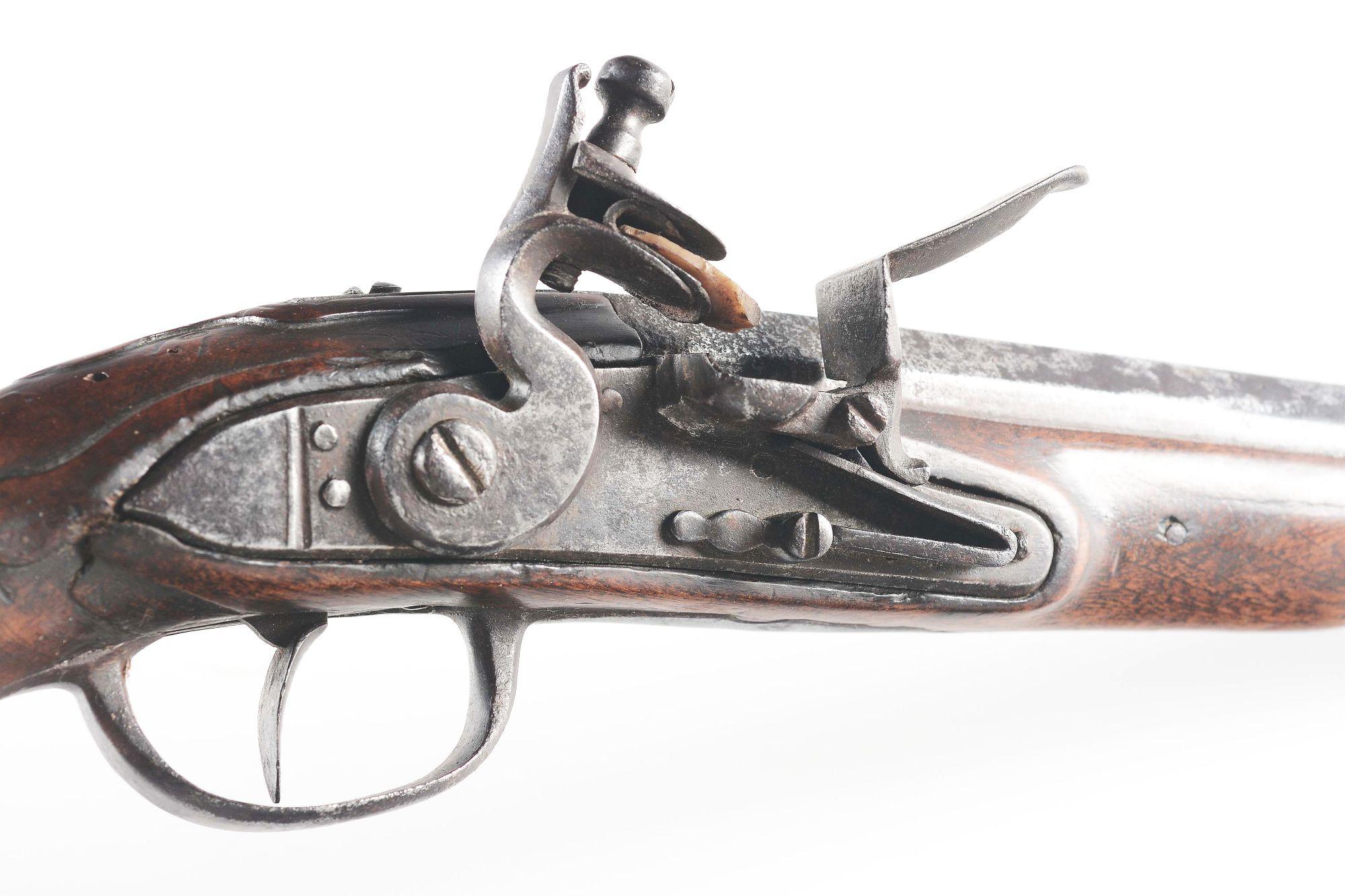 (A) AUSTRIAN MODEL 1770 FLINTLOCK CAVALRY PISTOL.
