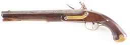 (A) A RARE AND DESIRABLE US JOSEPH HENRY 1807-1808 CONTRACT FLINTLOCK MARTIAL PISTOL.