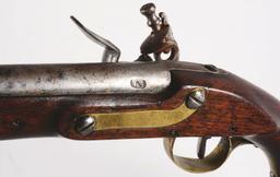 (A) A RARE AND DESIRABLE US JOSEPH HENRY 1807-1808 CONTRACT FLINTLOCK MARTIAL PISTOL.