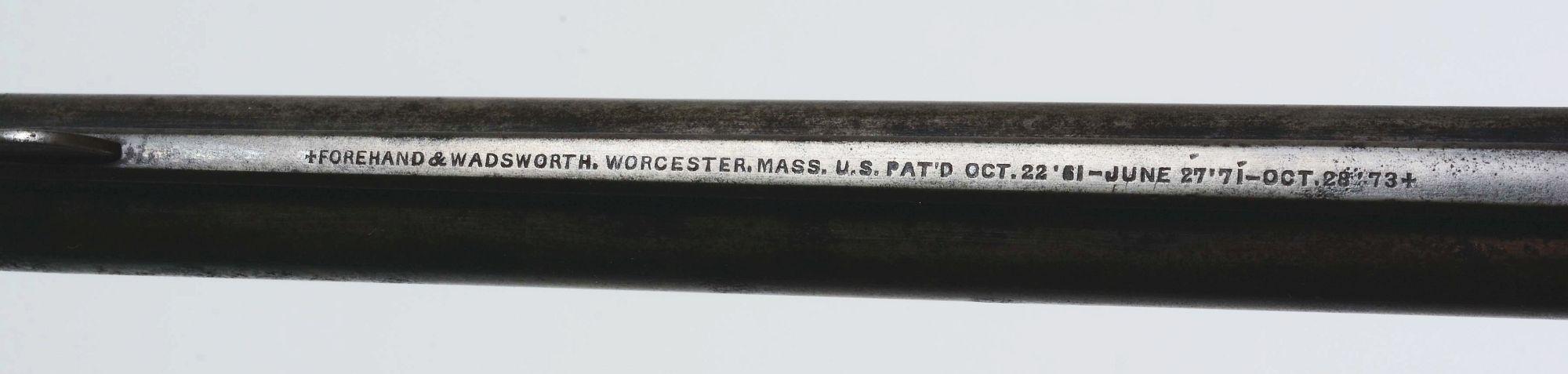 (A) EXTREMELY RARE FOREHAND & WADSWORTH OLD ARMY REVOLVER WITH BEAR MARKING.