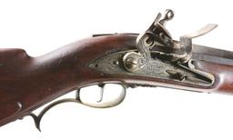(A) MASSIVE COMPOSITE FLINTLOCK FOWLING PIECE, THE LOCK LATE 17TH-EARLY 18TH CENTURY, SIGNED F. SMAR