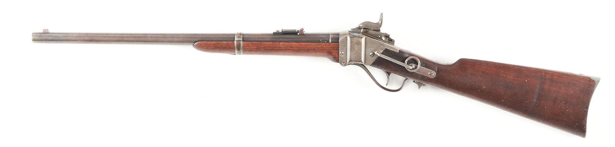 (A) ID'ED US SHARPS MODEL 1863 BREECHLOADING CONVERSION CARBINE.