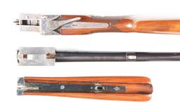 (C) ITHACA FLUES MODEL 4E SINGLE BARREL TRAP GUN WITH CASE.