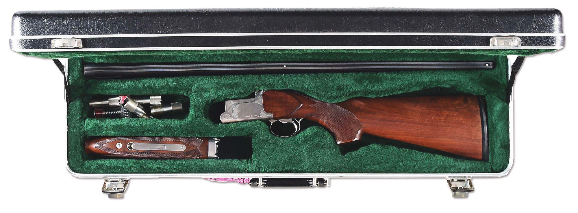 (M) CONNECTICUT VALLEY CLASSICS "CLASSIC SPORTER" MODEL 12 BORE WITH CASE.