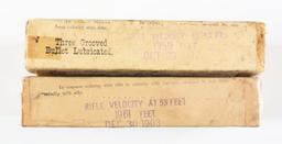 LOT OF 2: BOXES OF AMMO FOR THE US MAGAZINE RIFLE.
