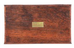 (A) CASED ALLEN & WHEELOCK SINGLE SHOT PERCUSSION BOOT PISTOL.