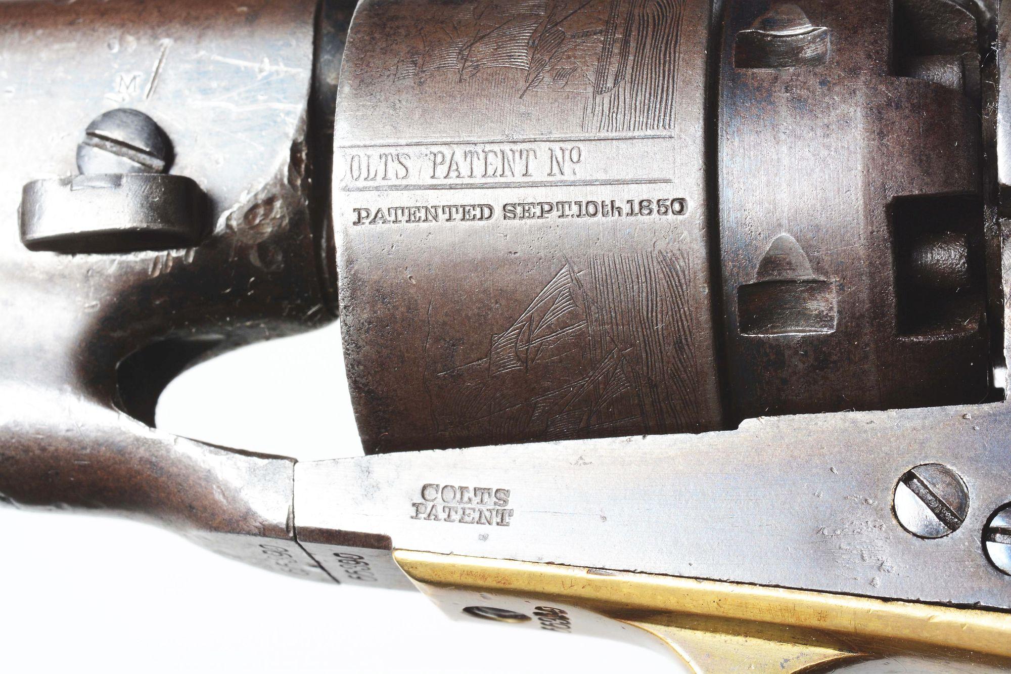 (A) MARTIALLY MARKED US COLT MODEL 1860 ARMY PERCUSSION REVOLVER.
