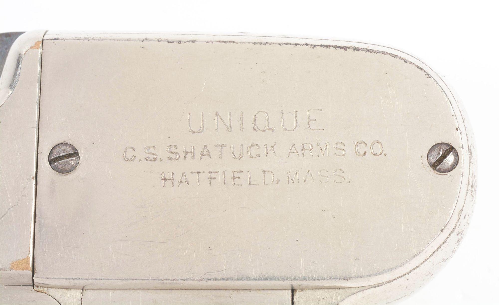 (C) C.S. SHATTUCK UNIQUE FOUR BARREL POCKET PISTOL