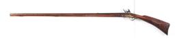 (A) FULL STOCK FLINTLOCK FOWLER SIGNED BY PANNABECKER.