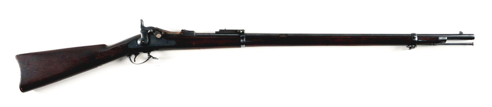 (A) NEAR NEW CONDITION US SPRINGFIELD MODEL 1884 TRAPDOOR RIFLE.