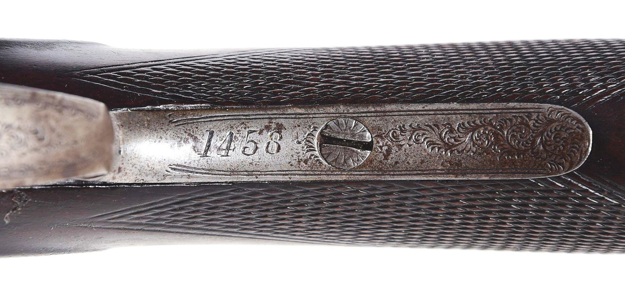 (A) AN ELABORATE 12 BORE HAMMER GUN BY LINCOLN JEFFRIES, BIRMINGHAM, MADE FOR E.K. TYRON & CO. AND S
