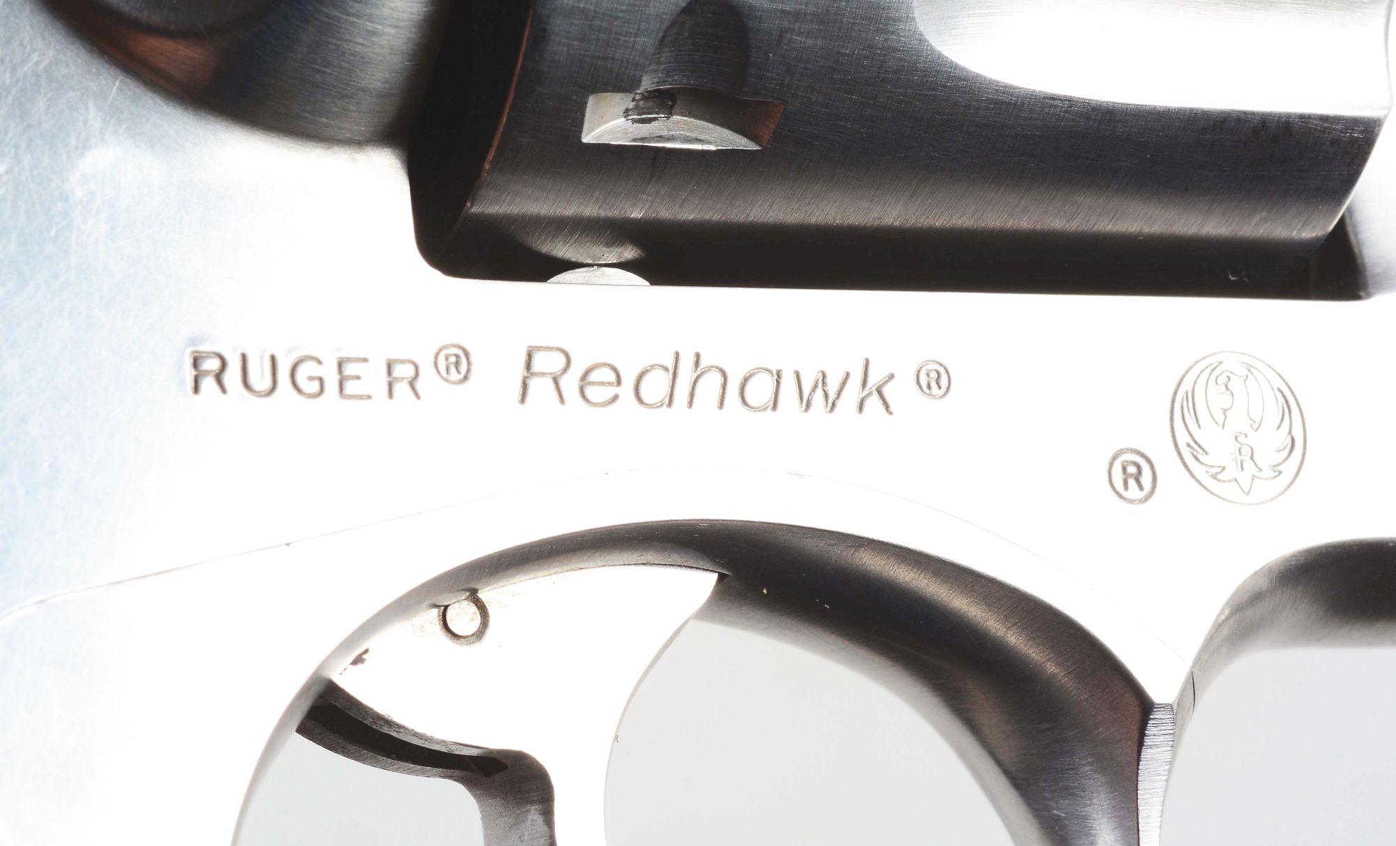 (M) LOT OF TWO: TWO CASED RUGER DOUBLE ACTION REVOLVERS, ONE SUPER REDHAWK AND ONE REDHAWK.