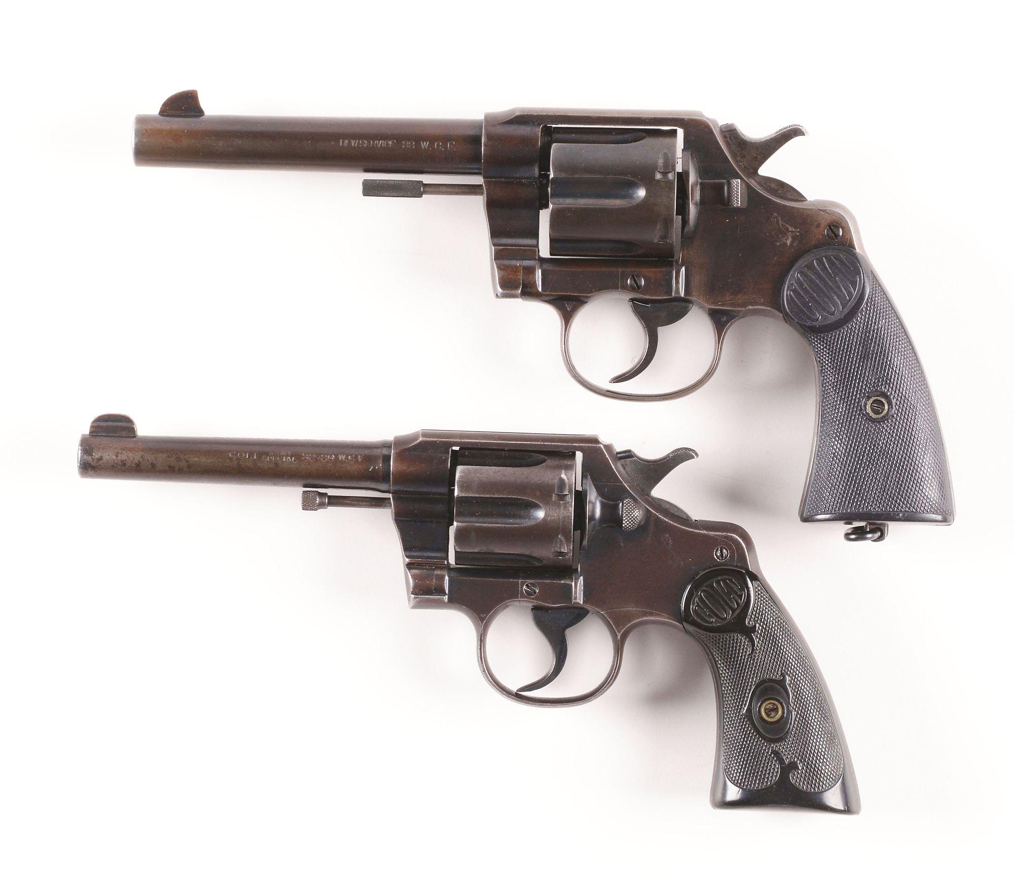 (C) LOT OF TWO: TWO PRE-WAR COLT REVOLVERS.