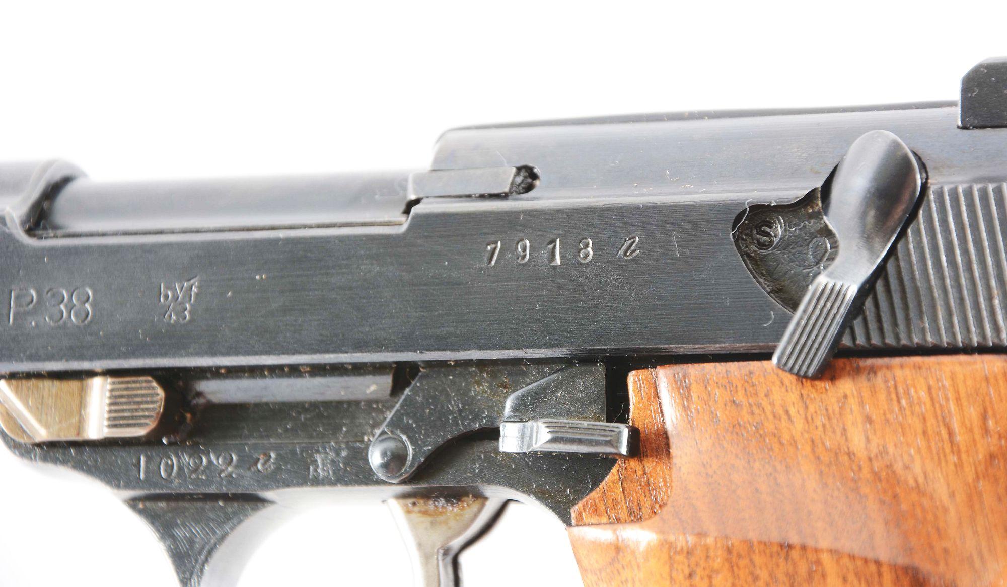 (M) CUSTOM .357 SIG MAUSER P-38 SEMI-AUTOMATIC PISTOL.