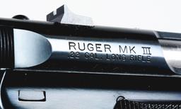 (M) THREE BOXED LIKE NEW RUGER SEMI-AUTOMATIC .22 PISTOLS