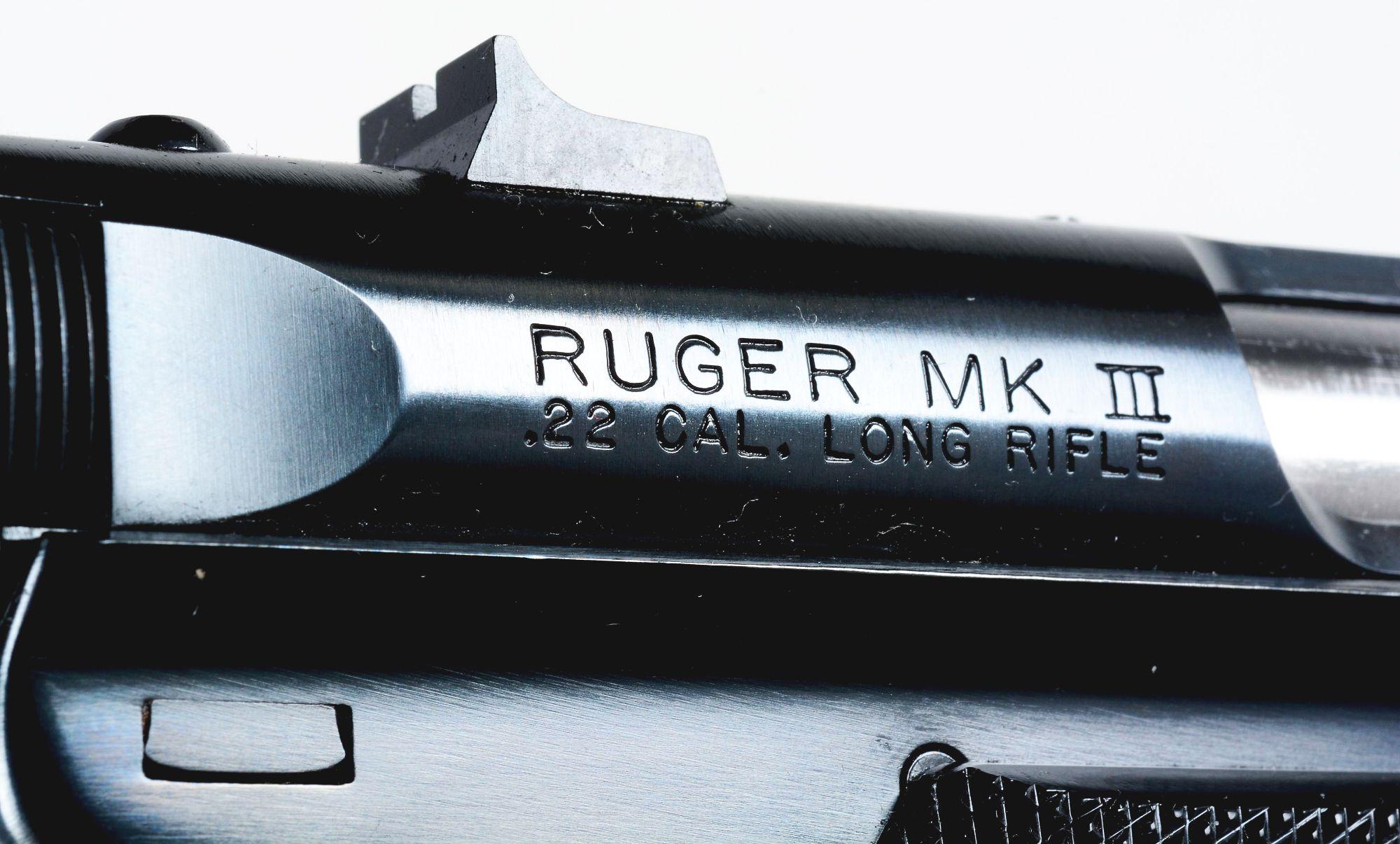 (M) THREE BOXED LIKE NEW RUGER SEMI-AUTOMATIC .22 PISTOLS