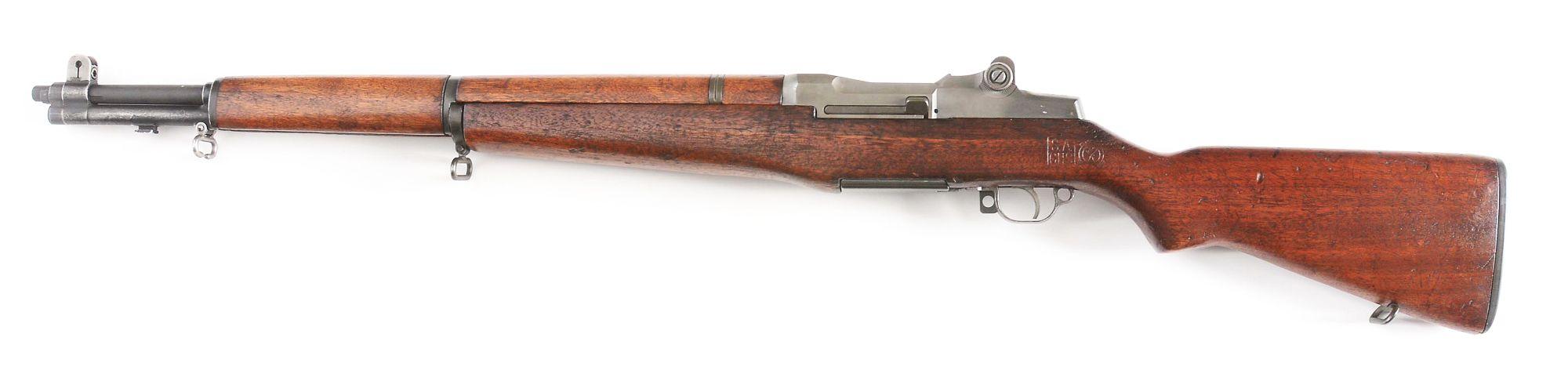 (C) SPRINGFIELD M1 GARAND SEMI-AUTOMATIC RIFLE.